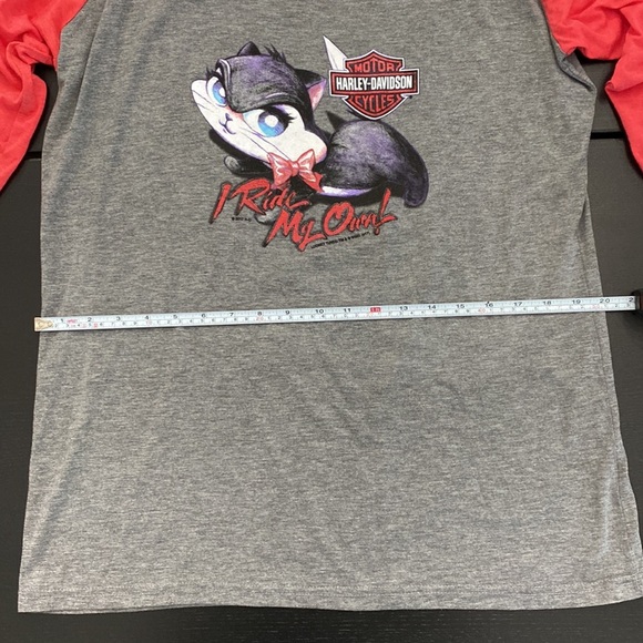 Harley-Davidson X Looney Tunes Cat Ladies 3/4 Sleeve T-Shirt - XXL - Picture 7 of 9